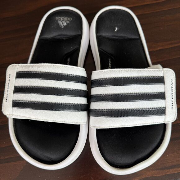 adidas Other - Size 6 - Adidas 5G Superstar Slides/Sandals RARE White/Black Men AC8702